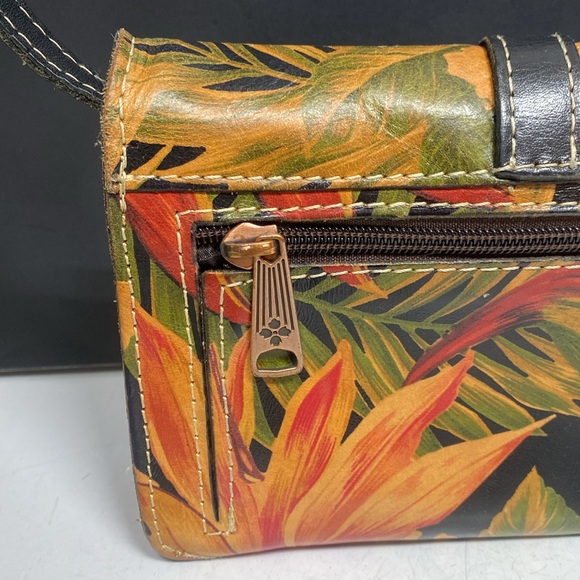 Patricia Nash Floral Leather Crossbody Purse - Picture 7 of 17